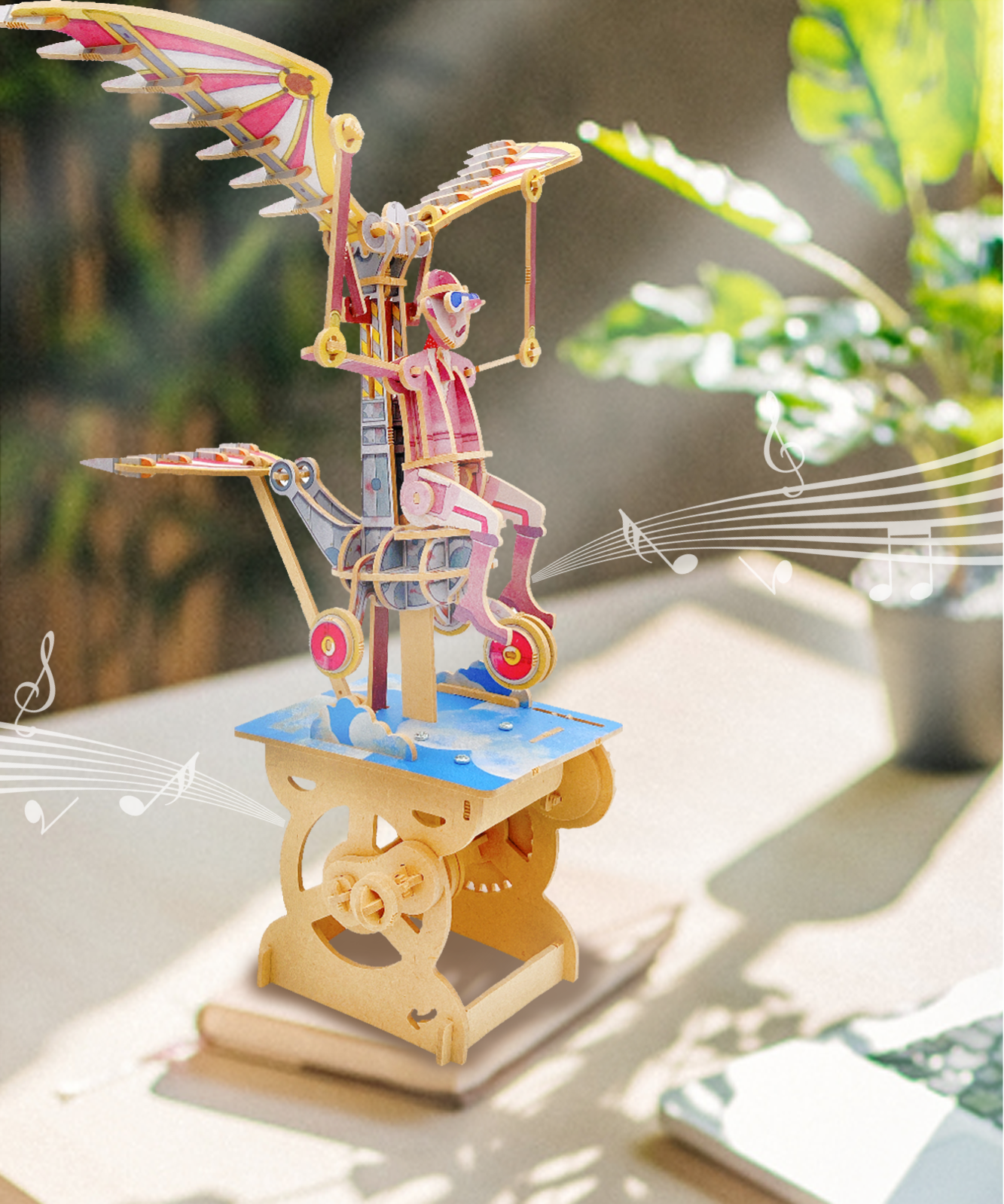 iló Mechanical Wooden Automata Flying Dreamer