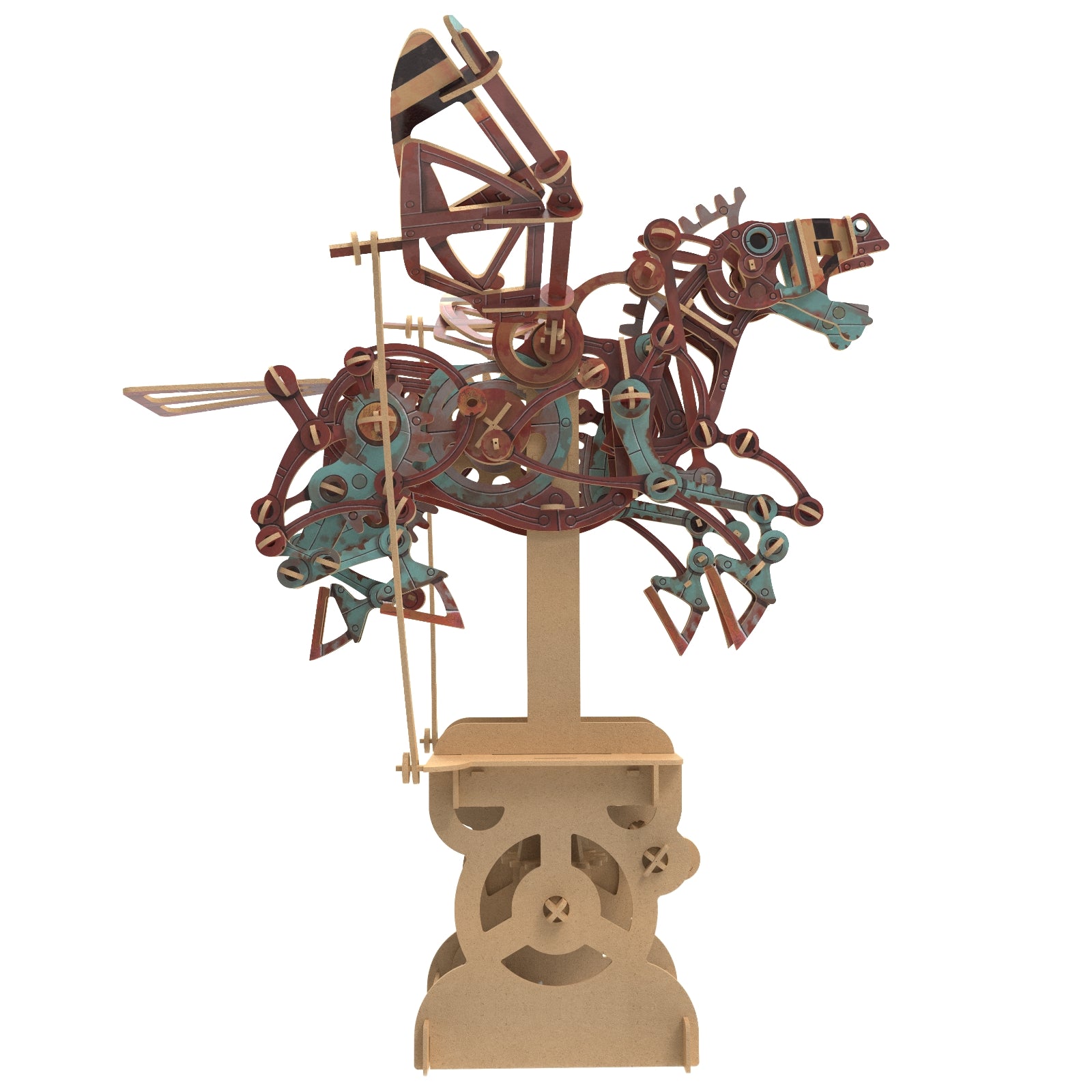 iló Mechanical Wooden Automata Pegasus of the Machine Age