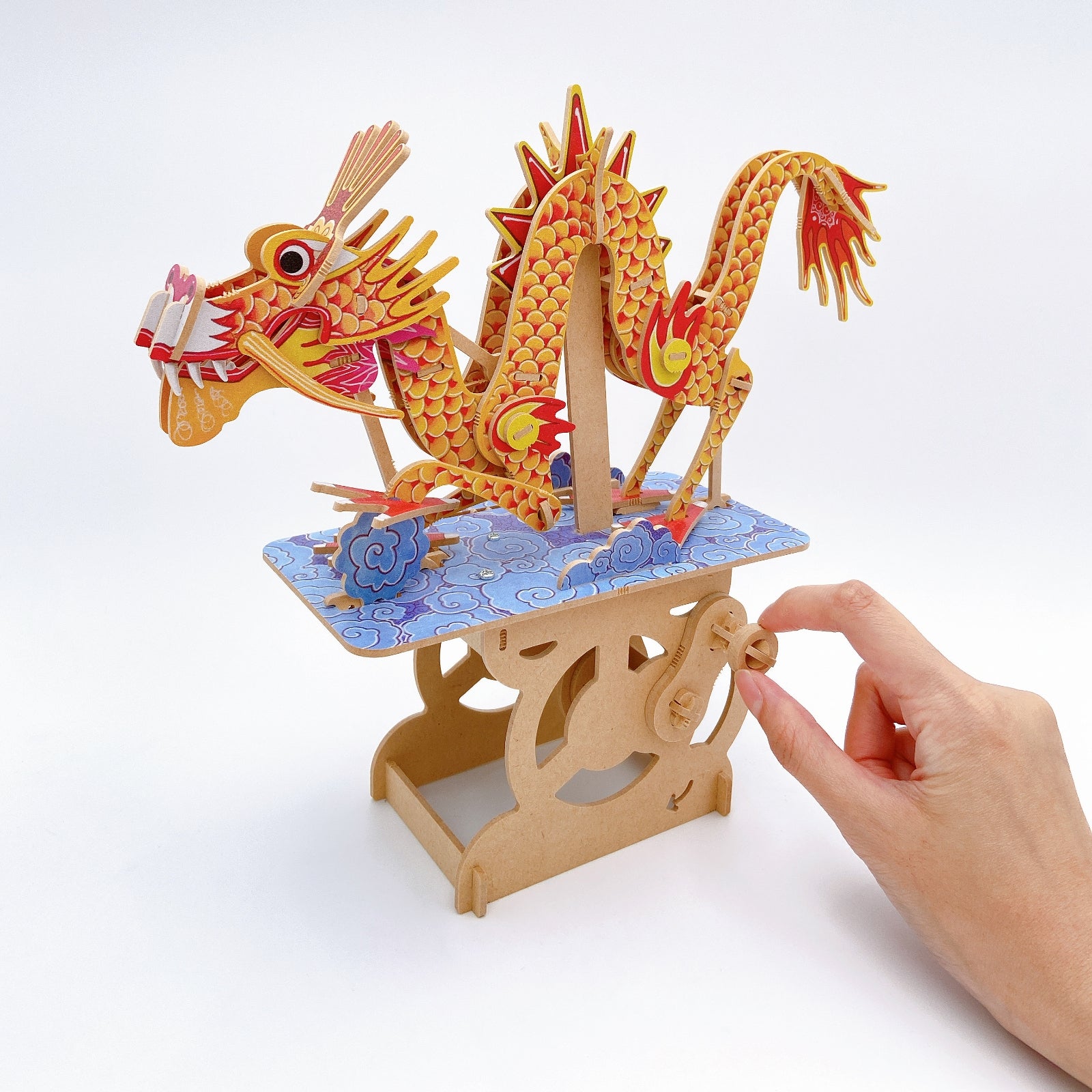 iló Mechanical Wooden Automata The Dragon On the Cloud
