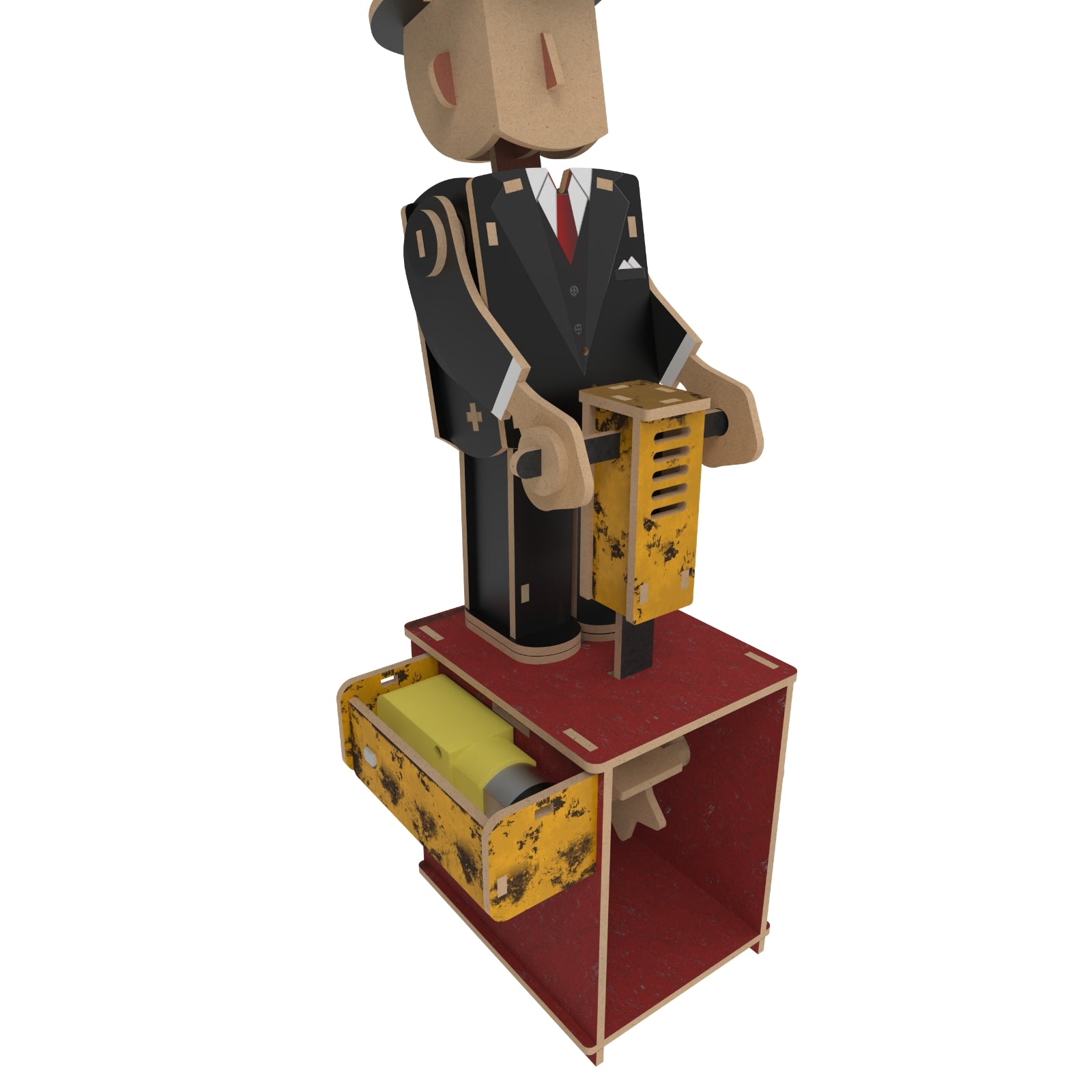iló Mechanical Wooden Automata Gentleman Jack